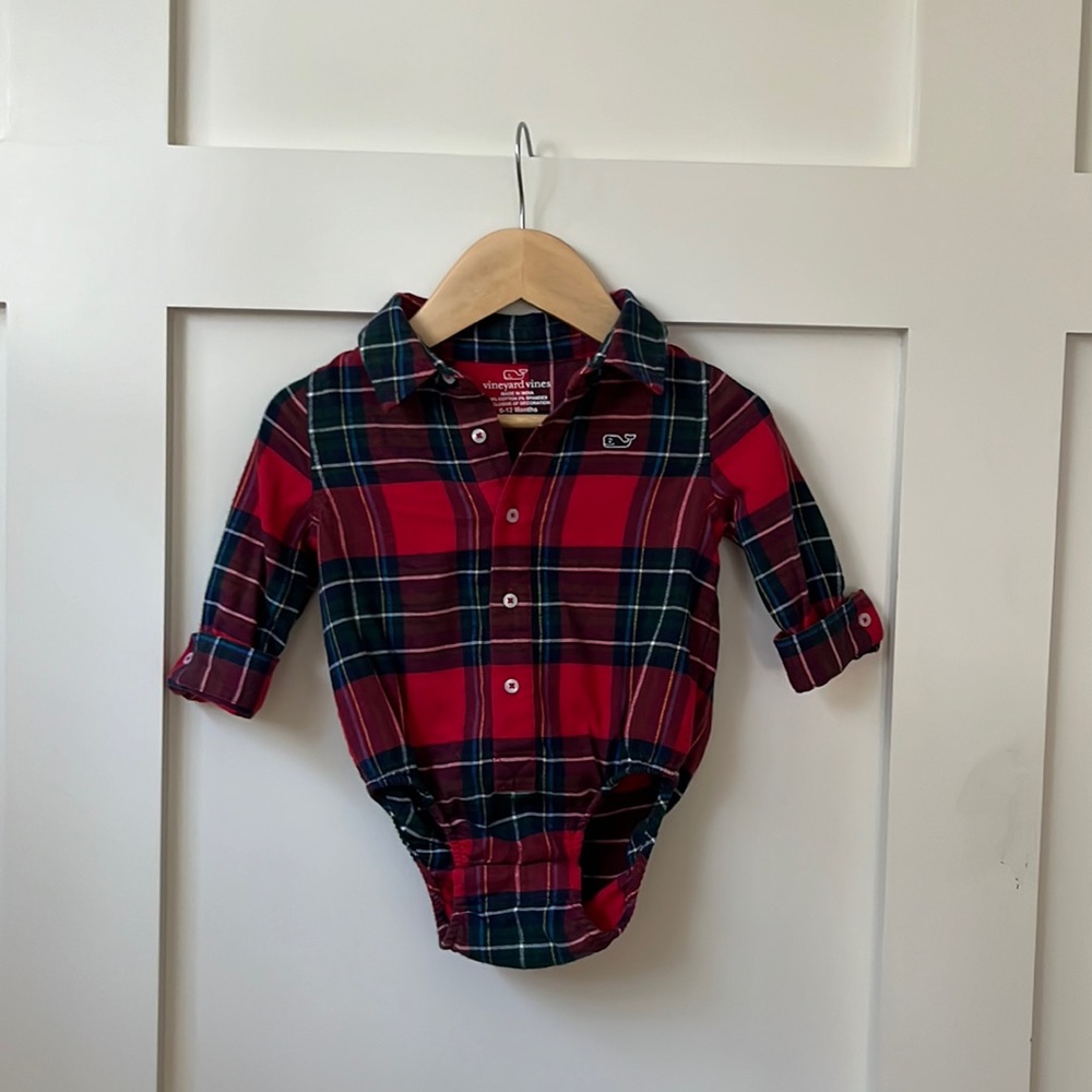 VINEYARD VINES Flannel bodysuit